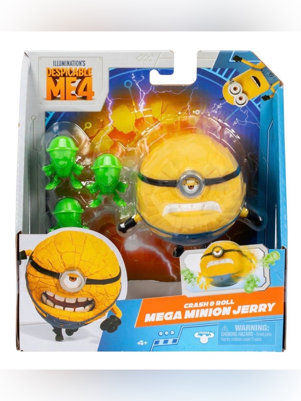 🆕 Despicable Me Crash & Roll Mega Minion Jerry Action Figure